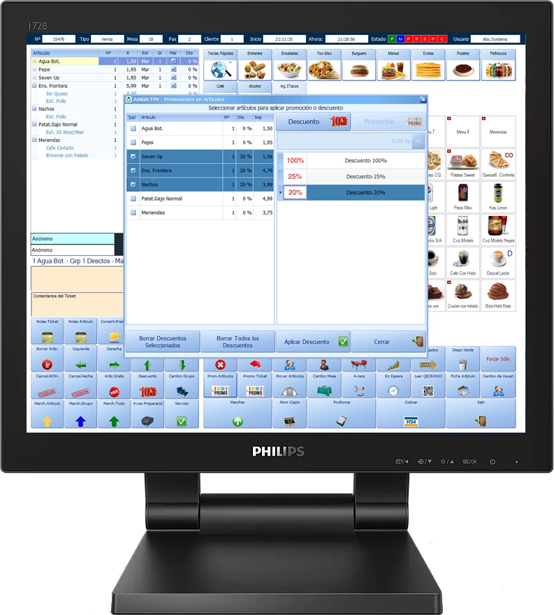 Promos y descuentos en artículos