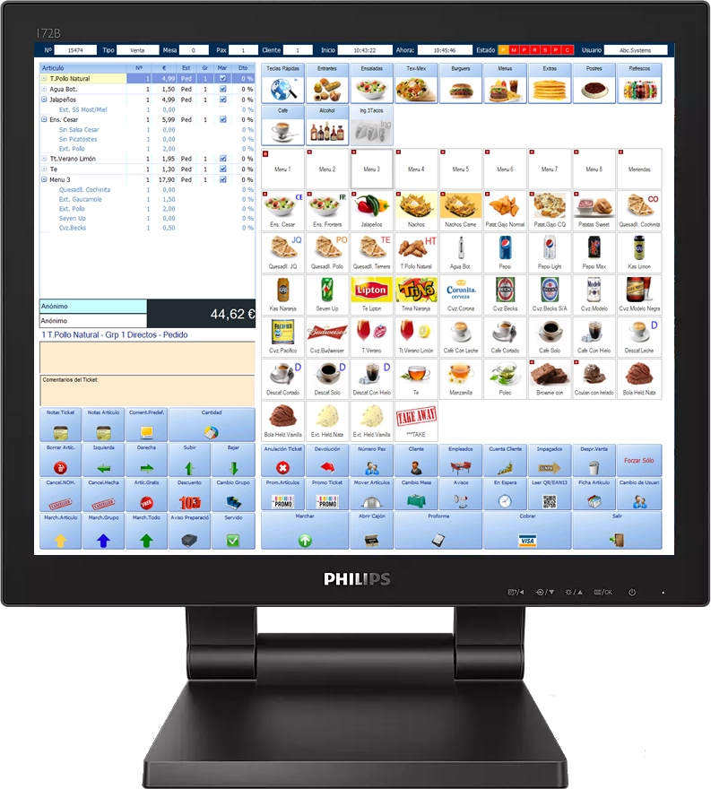 Software TPV hostelería